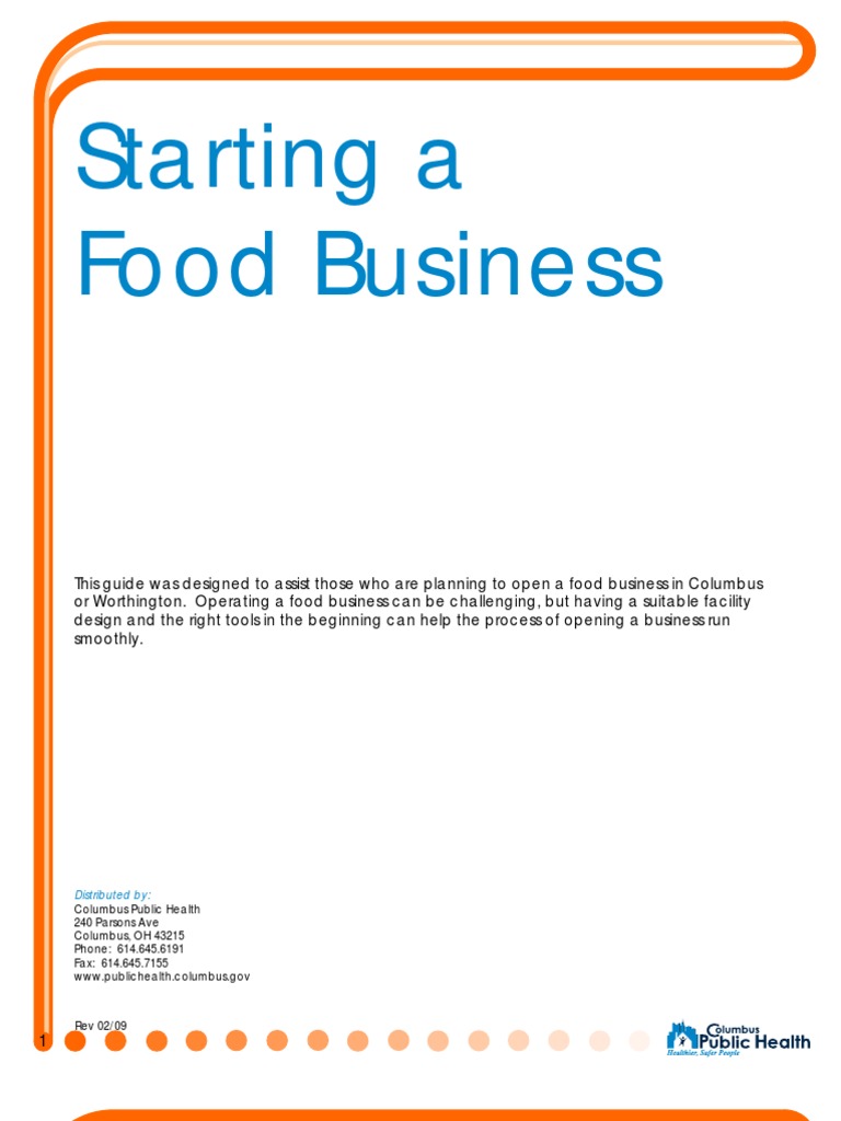 Starting A Food Business | PDF | Sink | Home