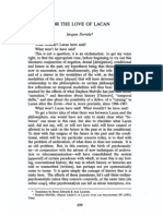 Derrida, J - For Love of Lacan, (1995) 16 Cardozo Law Rev 699