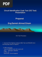 Circuit Identification Code Test (CIC Test) Pres