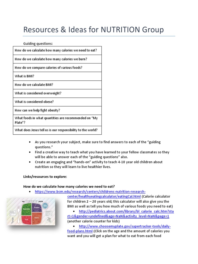 Water Group Resources Body Mass Index Obesity