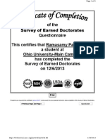 SED Certificate