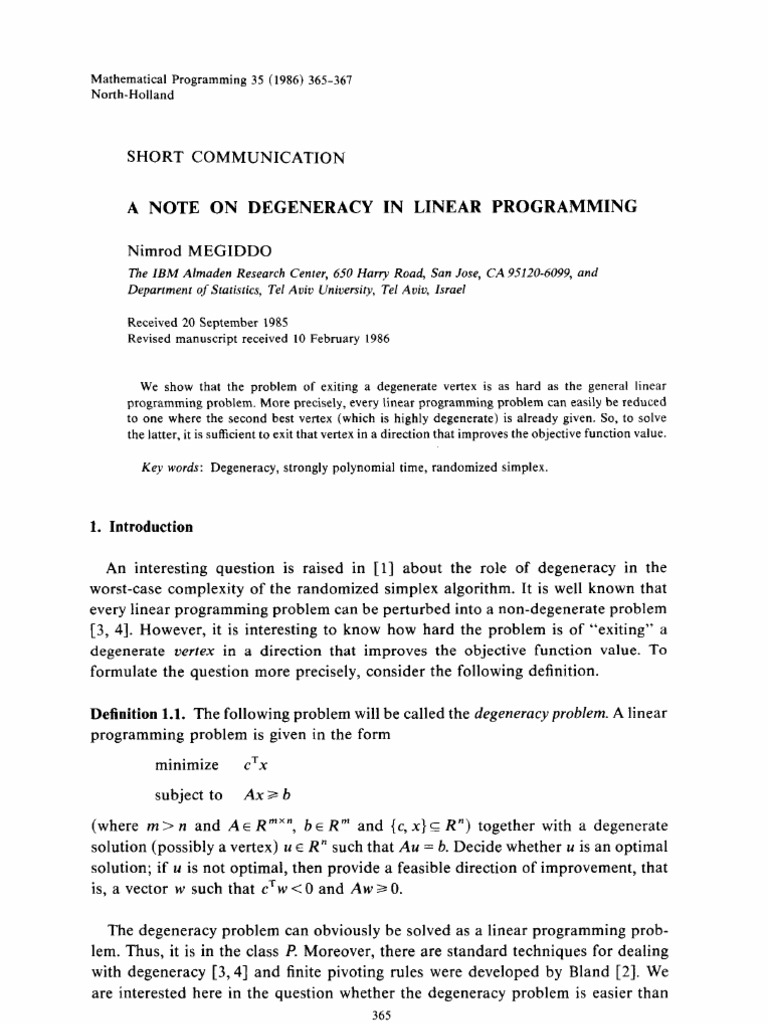 Shish Mba Sams Ibm Varanasi Pom | PDF | Linear Programming | Time ...