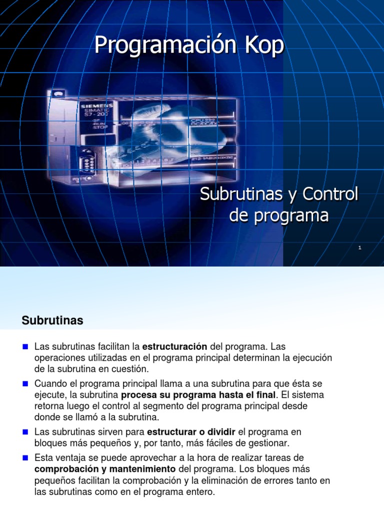 Programación KOP en SIMATIC S7-200 | PDF | Programa de computadora ...