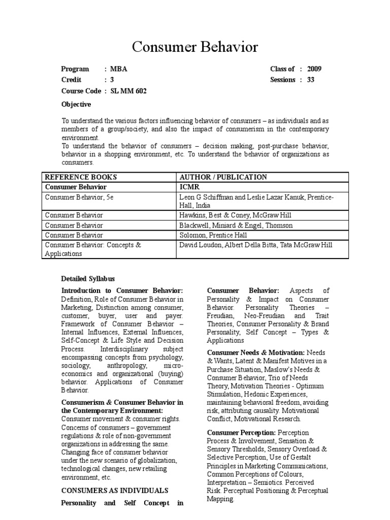 Consumer Behavior | PDF | Consumer Behaviour | Attitude (Psychology)