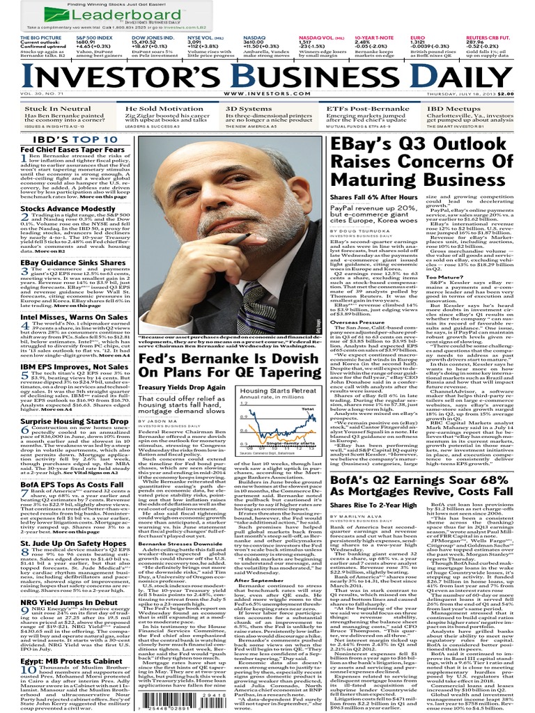 I BD 20130718 | PDF | Quantitative Easing | Fiscal Policy