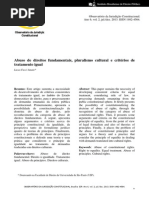 Artigo - Abuso de direitos fundamentais, pluralismo cultural e critérios de tratamento igual