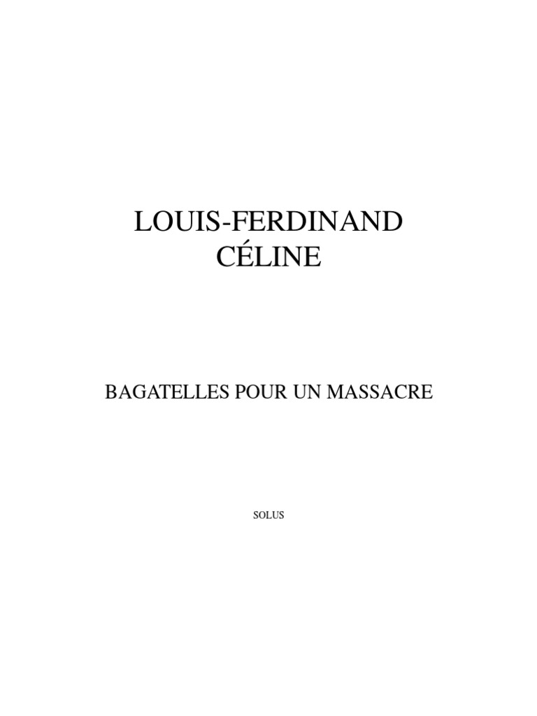 Louis Ferdinand Celine Citation