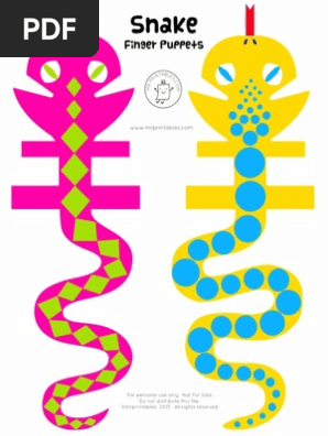 snake finger puppet