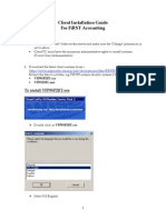 Client Installation Guide For First Accounting: To Install Vfp9Sp2Rt - Exe