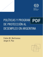 OIT - Políticas y Programas de Protección Al Desempleo en Argentina