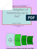 The Obligation of Advertising (Is) To: Sell.