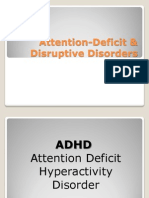 Attention-Deficit & Disruptive Disorders