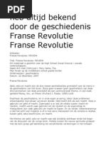 Download Heb Altijd Bekend Door de Geschiedenis Franse Revolutie Franse Revolutie by noperborgtodez SN19681051 doc pdf