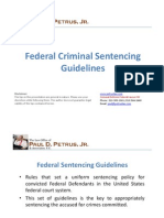 Federal Criminal Sentencing Guidelines