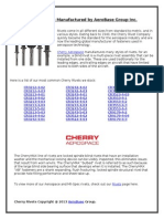 Cherry Rivets Manufactured by AeroBase Group Inc.