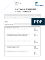 Pearls For Residents Critical-Appraisal Sheet PDF