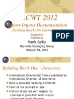 Selby Export Import Documentation