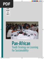 PanAfrican Youth Strategy on Learning for Sustainability (WWF - 2013)