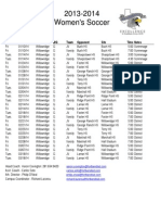 schedule soccer girls whs 2014