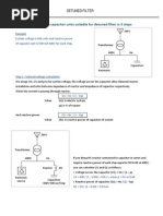 Calculation to Choose Capacitor for Detuned Filter