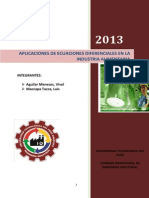 Aplicacion de Ecuaciones Diferenciales Ing - Indutrial 2011 1er Semestre