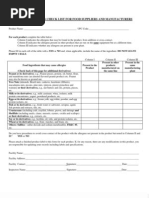 SAMPLE of Declaration of Compliance (DOC) For Food Contact Materials ...