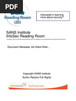 Download Document Metadata the Silent Killer by Gary Rana SN19698554 doc pdf