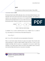 Internal Model Control: Part of A Set of Lecture Notes On Introduction To Robust Control by Ming T. Tham (2002)