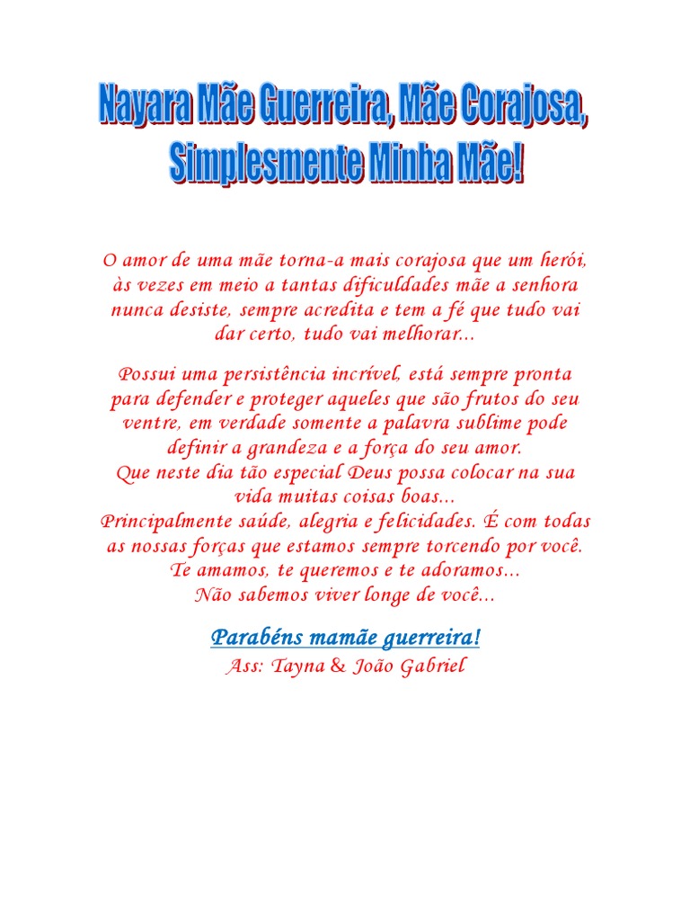 O Amor de Uma Mãe Torna | PDF, image size:768x1024