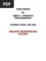 Project Report On Railway Reservation System by Amit Mittal