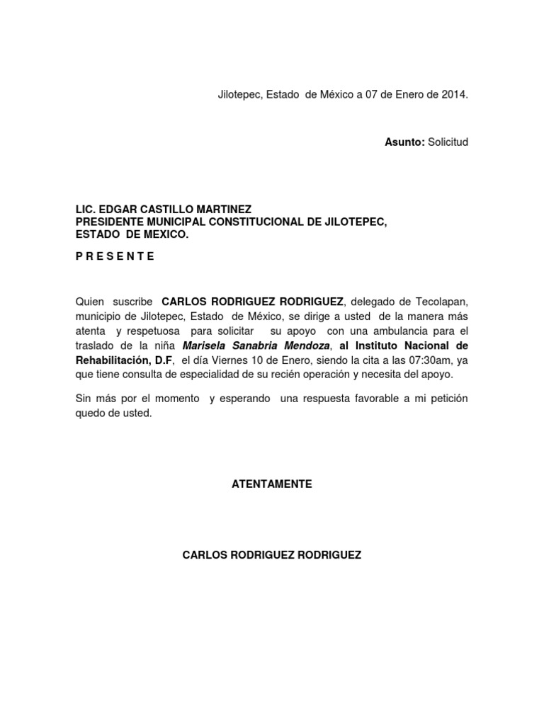 Solicitud De Ambulancia Gobierno Agitacion
