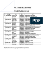 Jadwal Tampil Praktek MMK II