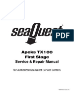 Apeks TX100 1st Stage Service Manual