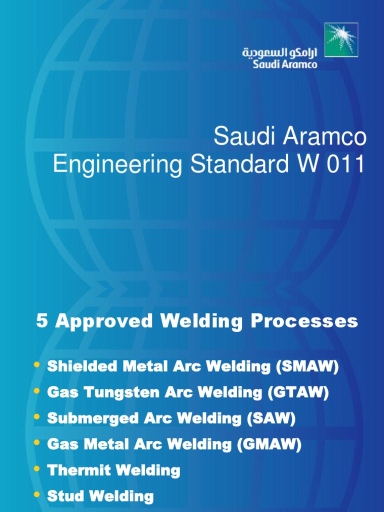 Saudi Aramco SAES W 011 | PDF | Welding | Construction