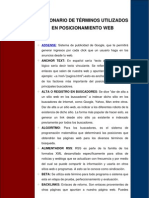 Diccionario de Posicionamiento Web