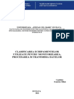 Clasificarea Echipamentelor Utilizate Pentru Monitorizarea Procesarea Si Transmisia Datelor