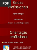 Saídas Profissionais
