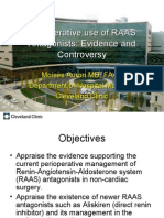 Perioperative Use of Renin-Angiotensin-Aldosterone System Antagonists