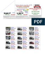 Toyota New, Toyota Certified & Pre-Owned Car Specials 09-132009