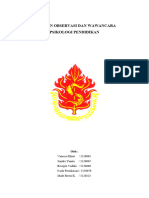 Laporan Observasi Dan Wawancara Psikologi Pendidikan