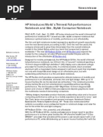 Download Press Release for HP ProBook 5310m and HP Pavilion Dm3 by notebooks SN19724142 doc pdf