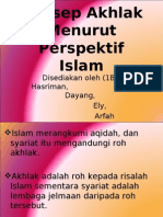 Konsep Akhlak Menurut Perspektif Islam