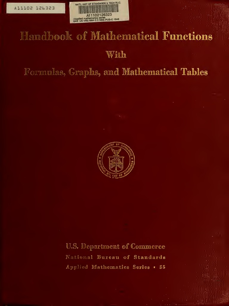 Handbook of Ma Them 1964 Abra | PDF | Interpolation | Recurrence 