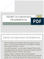 Teori Tatabahasa Tradisional