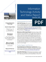 September 2009 IT Status Report
