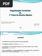organização curricular 1º CEB