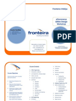 Fronteira Infosys: Venue: Dates: Course Facilities