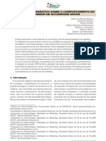 Um Estudo Comparativo Sobre o Comportamento Do Consumidor de Automóveis Novos