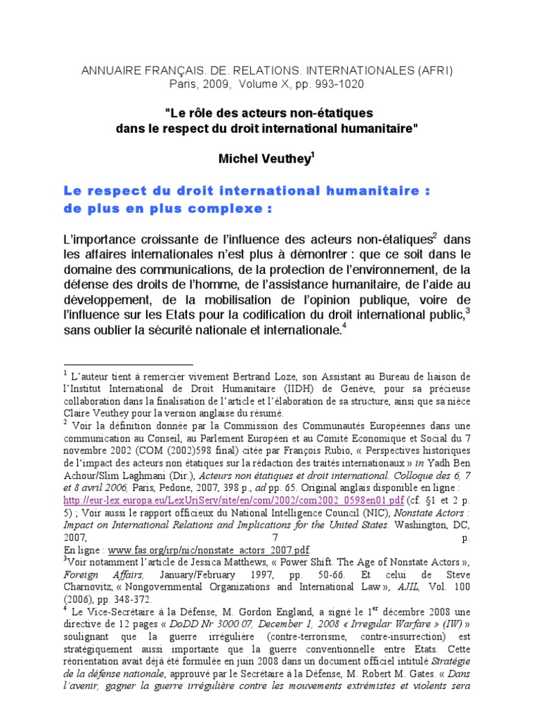 Dissertation sur le mot respect