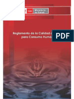 Ds-031-2010 s.a Reglamento Para Planta de Tratamiento de Agua Para Consumo Humano